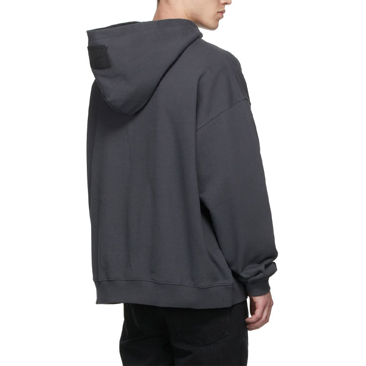 WE11DONE Unisex Dark Gray Hoodie with Colorful Logo WD-TH3-21-530-U-CH 圖 7