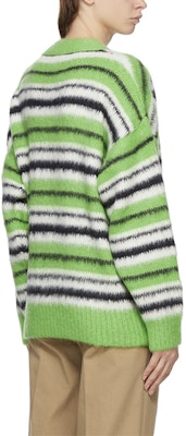 WE11DONE 男女綠色馬海毛混紡長袖毛衣 WD-KC9-20-044-U-GR Lookbook WE11DONE 男女綠色馬海毛混紡長袖毛衣 WD-KC9-20-044-U-GR