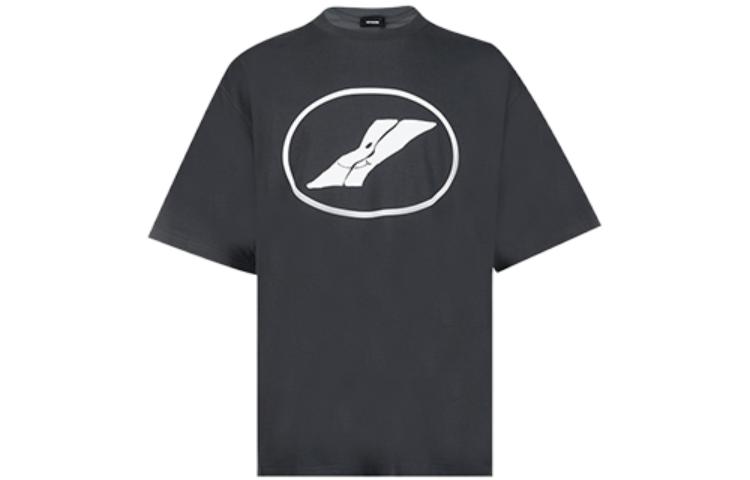 WE11DONE Unisex Logo Print Black Crewneck Short Sleeve T-Shirt. WD-TT1-22-832-U-CH 圖 2