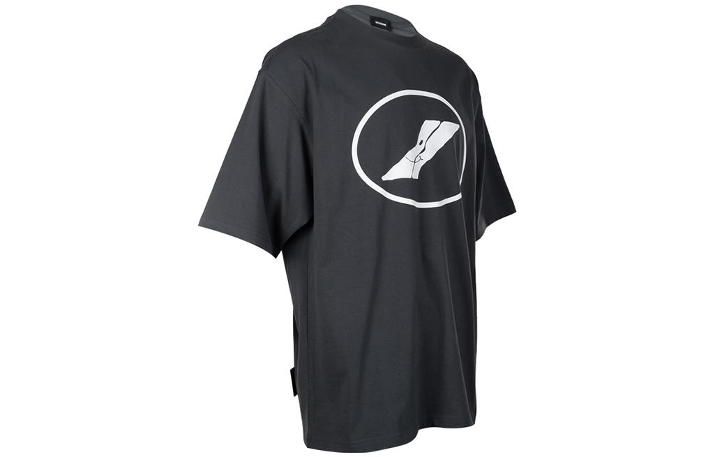 WE11DONE Unisex Logo Print Black Crewneck Short Sleeve T-Shirt. WD-TT1-22-832-U-CH 圖 4