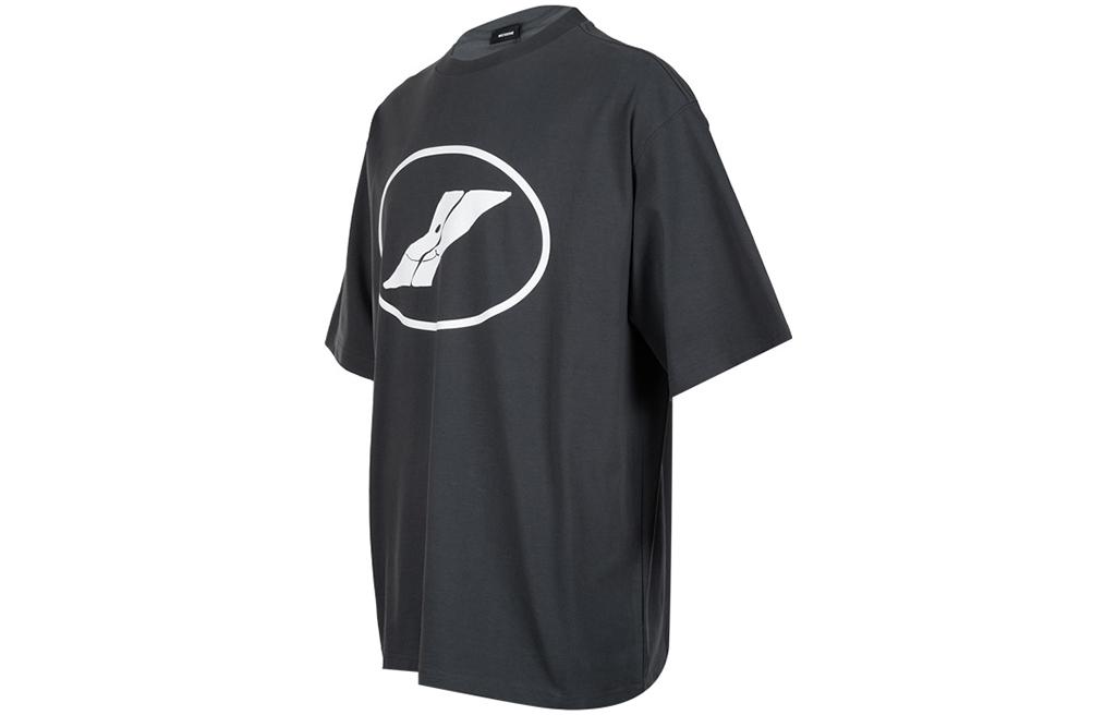 WE11DONE Unisex Logo Print Black Crewneck Short Sleeve T-Shirt. WD-TT1-22-832-U-CH 圖 5
