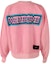 Lookbook WE11DONE 男女同款Logo印花圓領套頭衫螢光粉色。 WD-TS1-21-512-U-NP