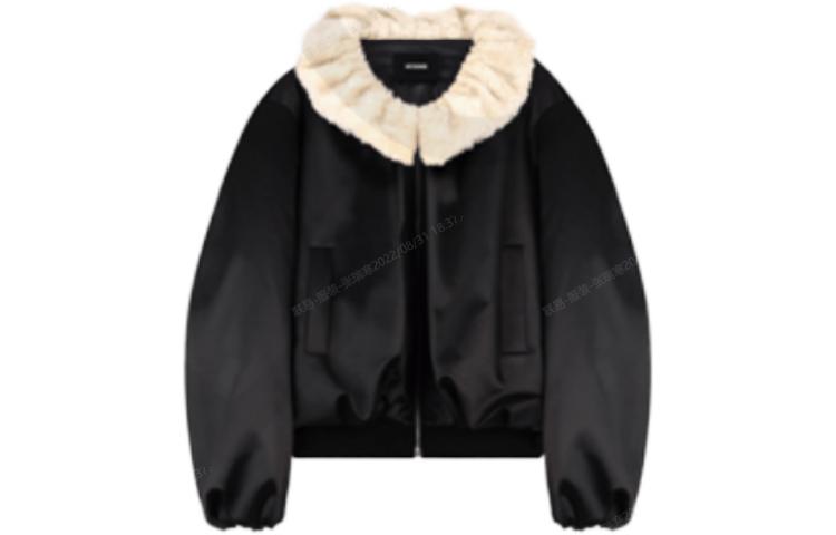 WE11DONE Unisex Loose Fit Zip-Up Jacket with Turn-Down Collar WD-JP3-22-013-U-BG