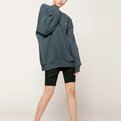 WE11DONE 男女款海军蓝前标志宽松圆领卫衣 WD-SS5-19-916-NV Shop WE11DONE 男女款海军蓝前标志宽松圆领卫衣 WD-SS5-19-916-NV