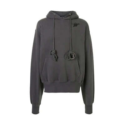 WE11DONE Unisex Oversized Hoodie Dark Grey WD-TP6-20-076-UG