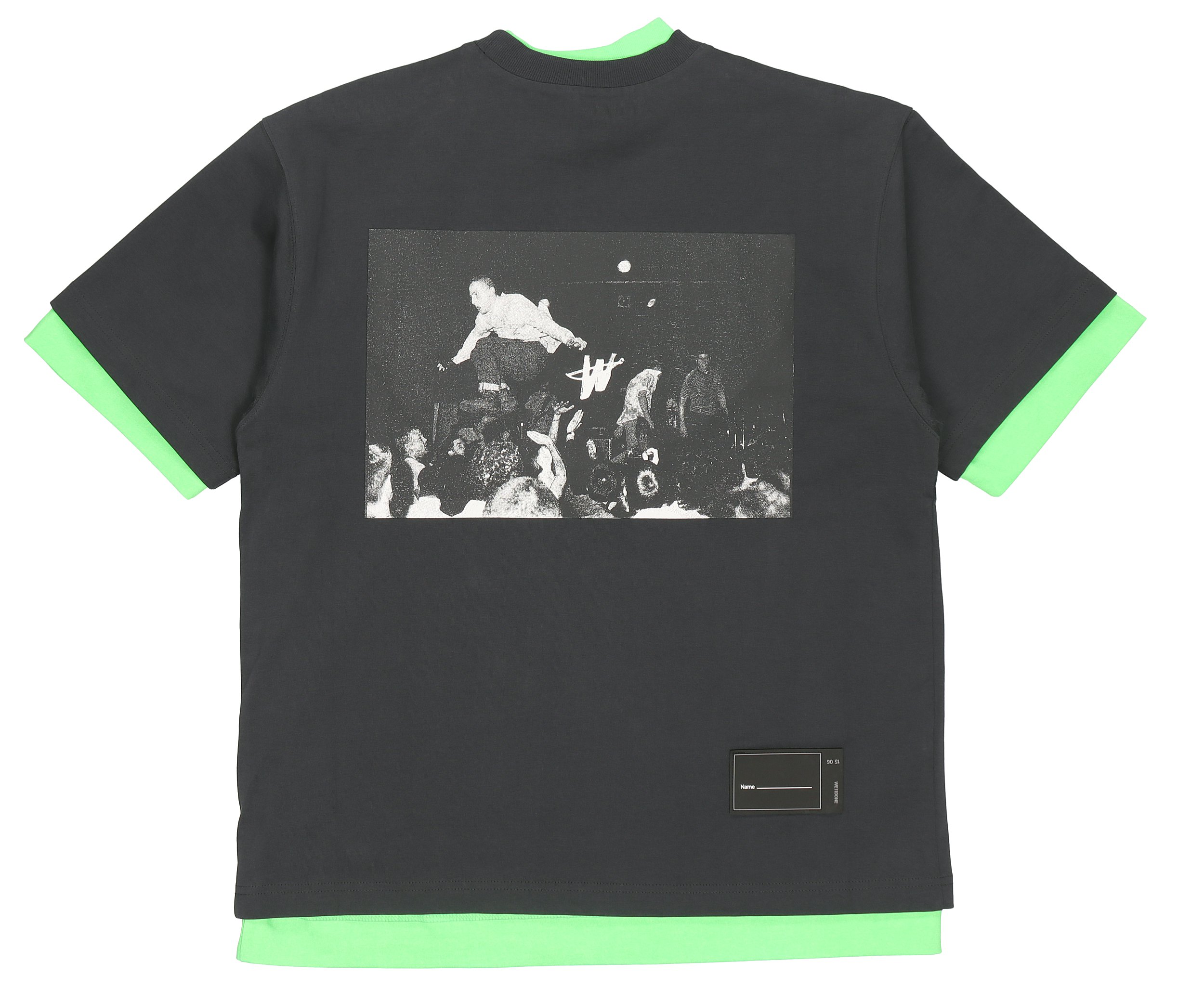 Lookbook WE11DONE 男女款可翻轉短袖圓領T恤 深灰色 WD-TP6-20-030-U-CH