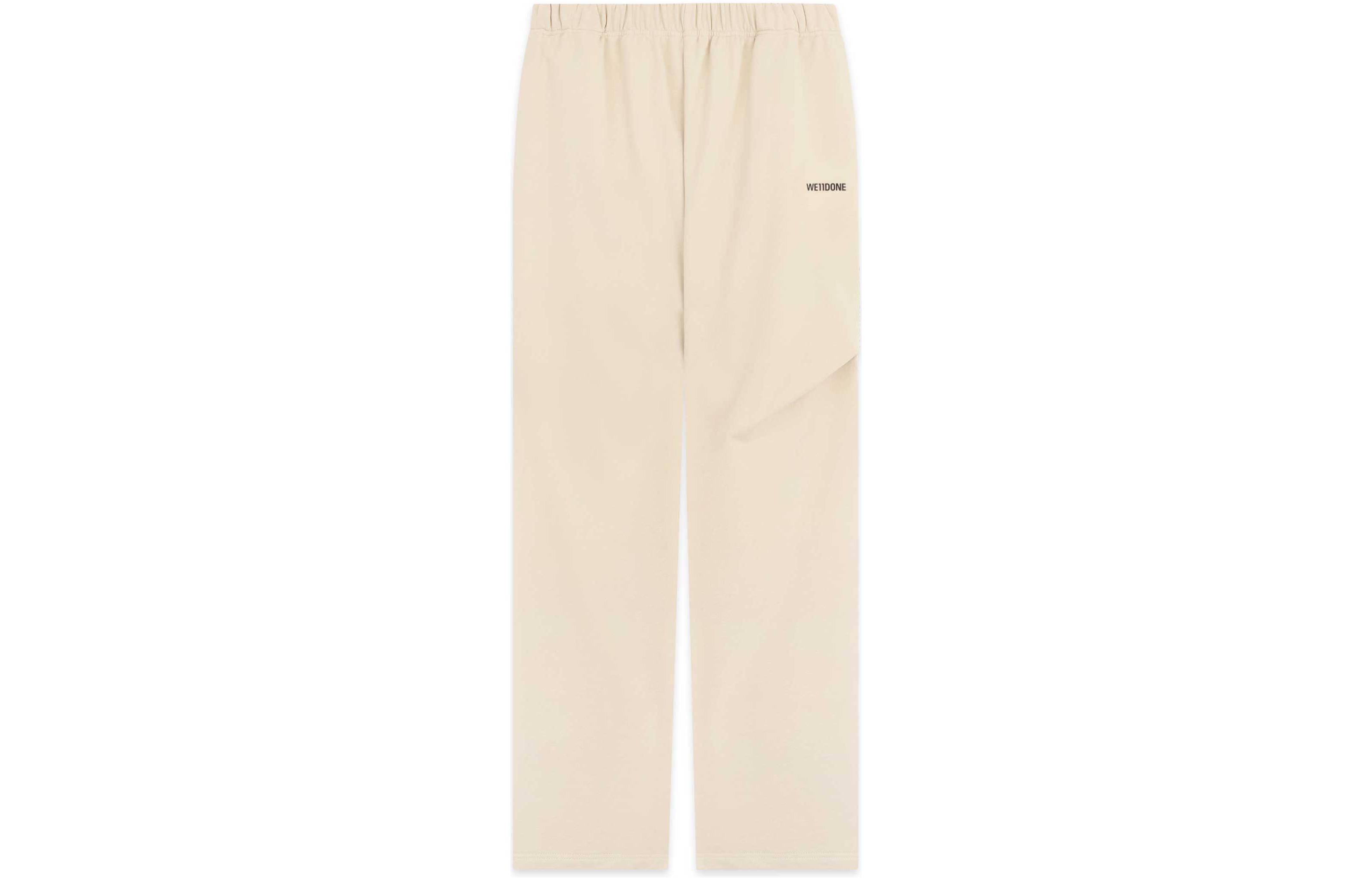 WE11DONE Unisex Solid Color Logo Print Loose Casual Pants WD-TA3-22-864-U-BG