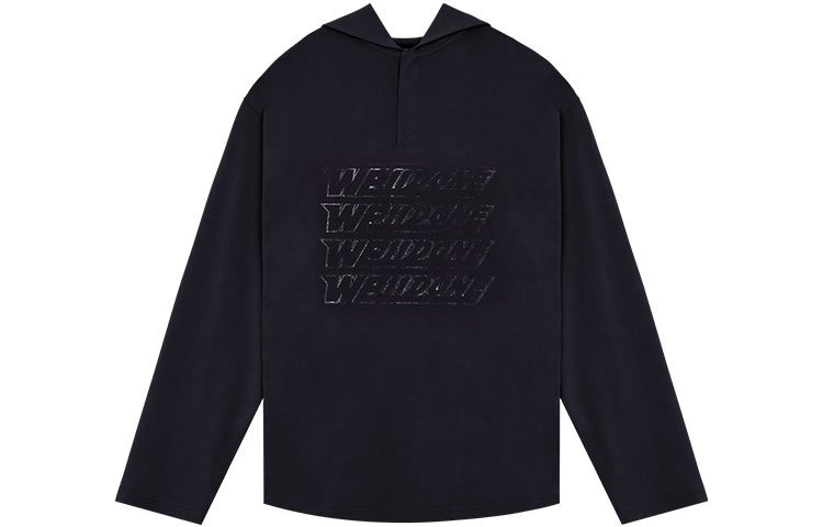 WE11DONE Unisex Solid Color Printed T-Shirt WD-TT1-22-554-U-BK 圖 2