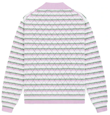 WE11DONE 男女同款条纹长袖徽标POLO衫. WD-KT0-24-639-U Lookbook WE11DONE 男女同款条纹长袖徽标POLO衫. WD-KT0-24-639-U