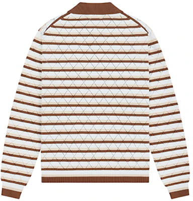 WE11DONE 男女同款条纹长袖徽标POLO衫. WD-KT0-24-639-U Purchase WE11DONE 男女同款条纹长袖徽标POLO衫. WD-KT0-24-639-U