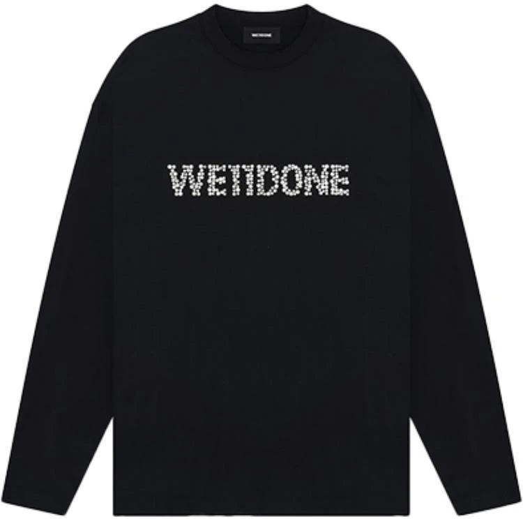 we-11-done-unisex-washed-black-long-sleeve-t-shirt-with-pearl-pattern-wd-tt-2-24-779-u-bk