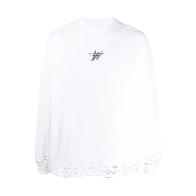 WE11DONE Vintage Logo Classic Long Sleeve T-Shirt Unisex WD-TP6-20-001-U-WH