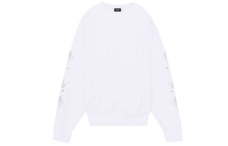 WE11DONE Washed Casual Pullover Sweatshirt Unisex White WD-TS3-21-594-U-WH