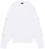 WE11DONE Washed Casual Pullover Sweatshirt Unisex White WD-TS3-21-594-U-WH WE11DONE Washed Casual Pullover Sweatshirt Unisex White WD-TS3-21-594-U-WH