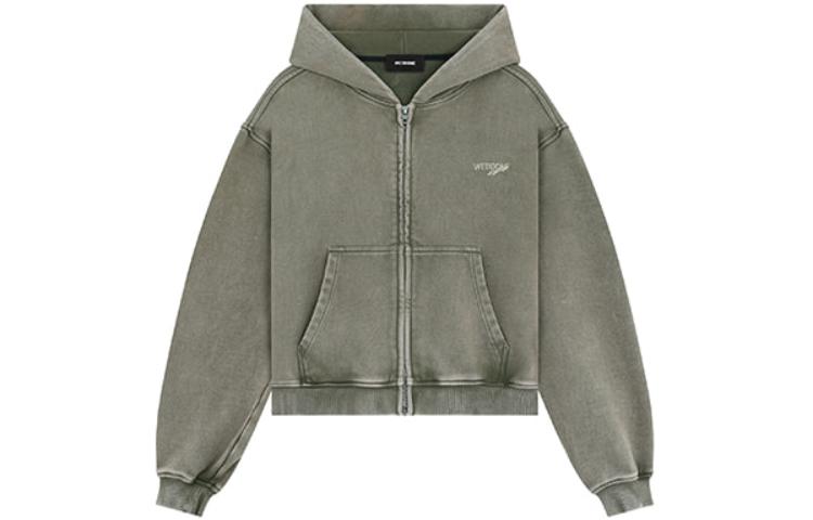 WE11DONE Washed Faded Letter Print Long Sleeve Jacket Unisex Khaki WD-TJ3-23-820-U-KK 圖 2