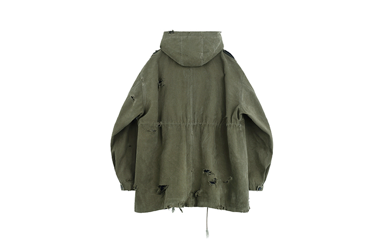 WE11DONE Washed Long Sleeve Canvas Parka Unisex WD-JP3-23-153-U-KK 圖 3