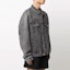 Purchase WE11DONE Washed Oversized Grey Denim Jacket with Logo Patch - Fall Casualwear WD-DJ4-20-017-U-WASHBLACK