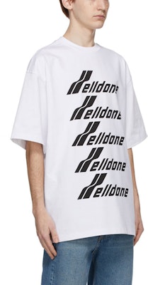 WE11DONE White Classic Logo Print Unisex Crewneck T-Shirt WD-TP6-20-074-U-WH Lookbook WE11DONE White Classic Logo Print Unisex Crewneck T-Shirt WD-TP6-20-074-U-WH