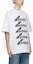 Lookbook WE11DONE White Classic Logo Print Unisex Crewneck T-Shirt WD-TP6-20-074-U-WH