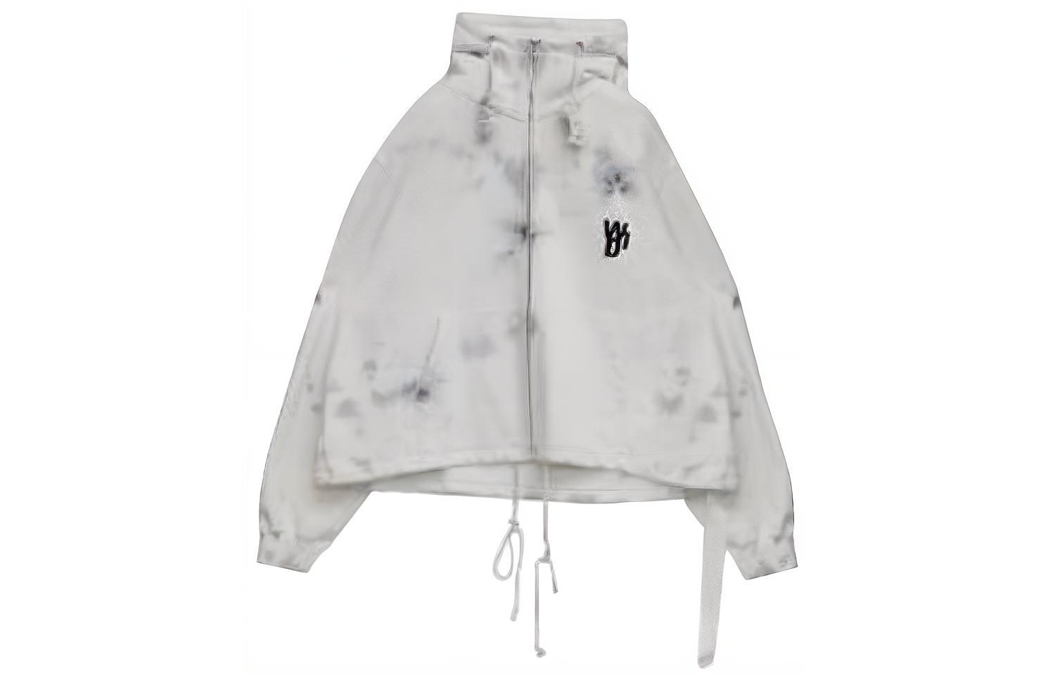 WE11DONE White Hoodie Jacket with Bear Print on Back - Unisex WD-TH9-20-114-U-WH