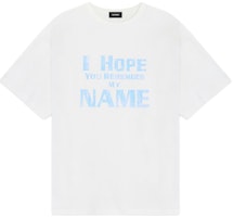 WE11DONE White Oversized T-Shirt with Logo Print and Embroidered Ribbed Crewneck. WD-TT2-24-760-U-WH WE11DONE White Oversized T-Shirt with Logo Print and Embroidered Ribbed Crewneck. WD-TT2-24-760-U-WH