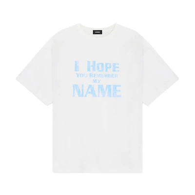 WE11DONE White Oversized T-Shirt with Logo Print and Embroidered Ribbed Crewneck. WD-TT2-24-760-U-WH