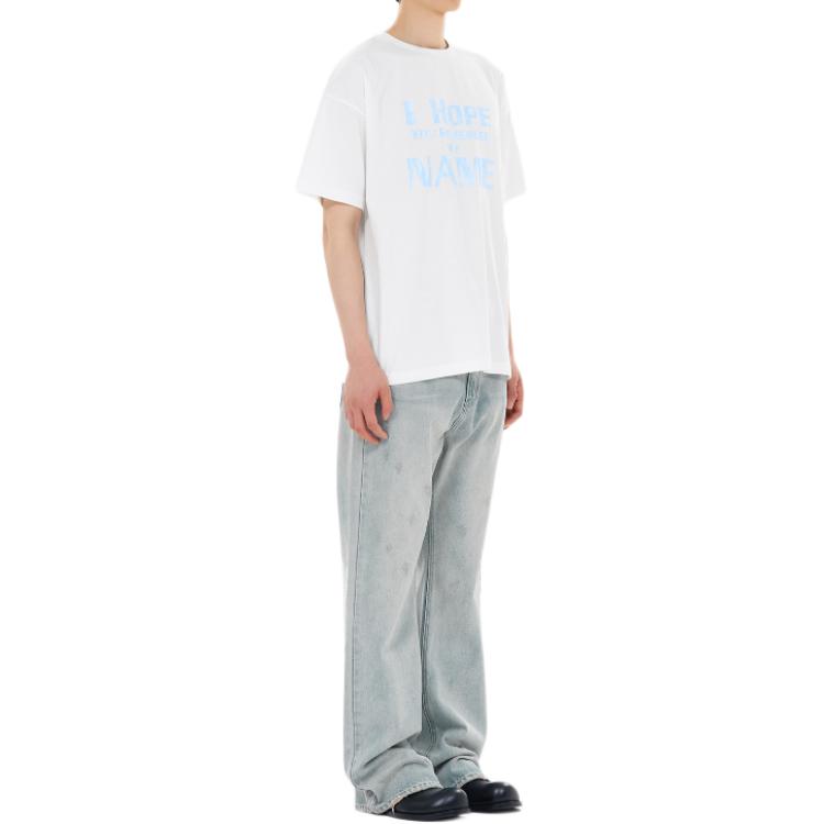 Details for WE11DONE 白色Logo印花刺繡羅紋圓領寬鬆版T恤 WD-TT2-24-760-U-WH