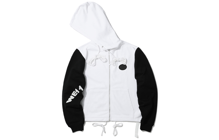 WE11DONE White Spliced Zipper Jacket Unisex WD-TH9-20-129-U-WH