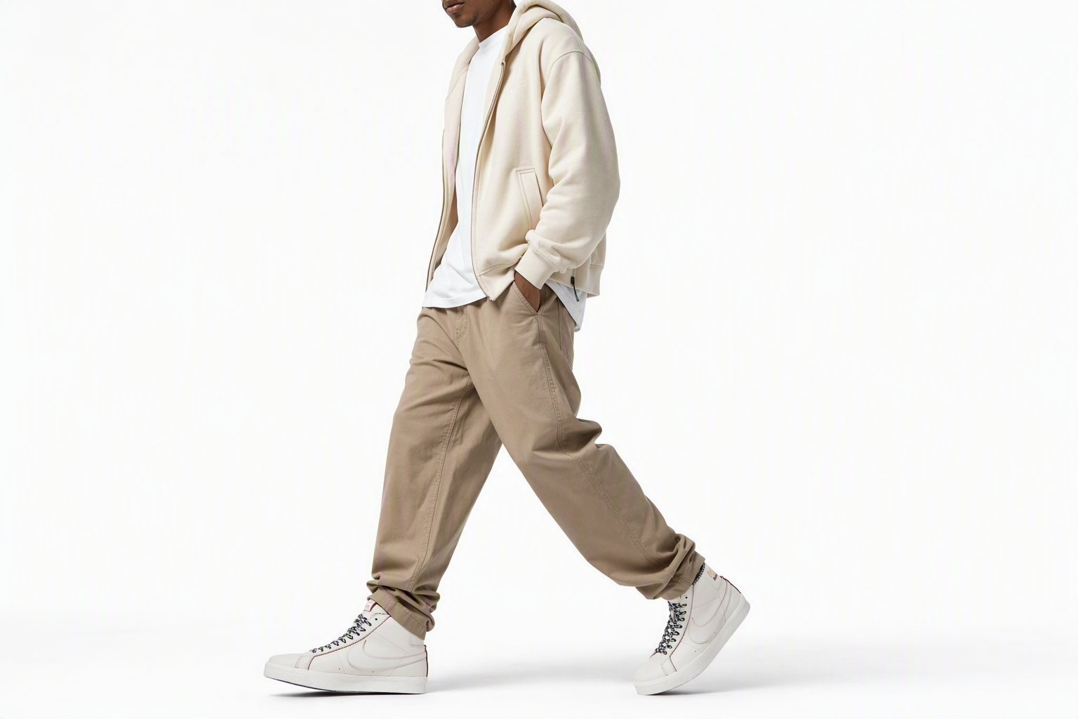 Order Nike SB Blazer Mid 皮革 圓頭繫帶 舒適百搭 耐磨輕便 高筒 滑板鞋 男款 白銀色