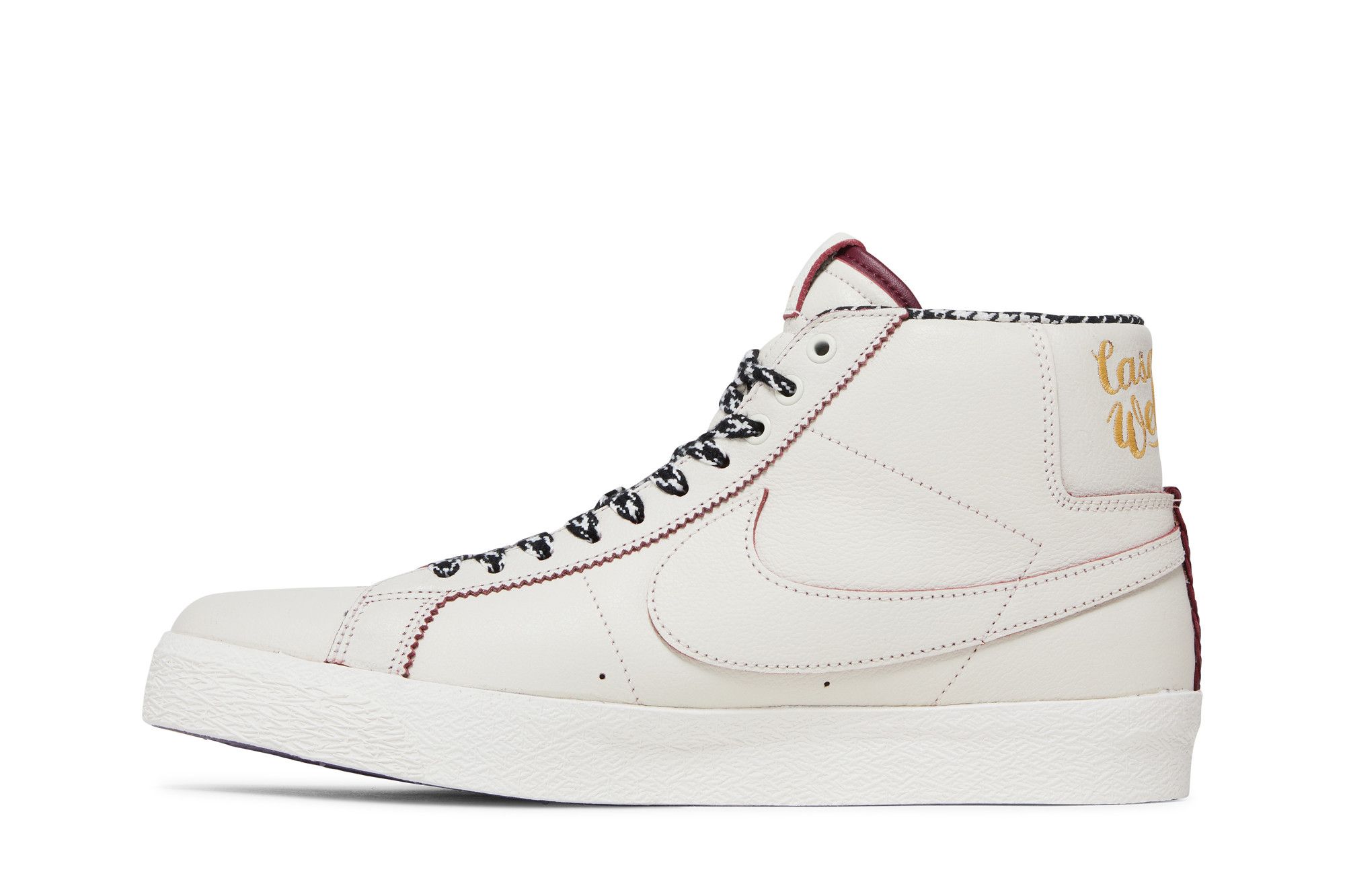 Lookbook Nike SB Blazer Mid 皮革 圓頭繫帶 舒適百搭 耐磨輕便 高筒 滑板鞋 男款 白銀色