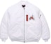 Lookbook White Jordan Air Wings MA-1 Logo Print Winter Jacket AV2599-100