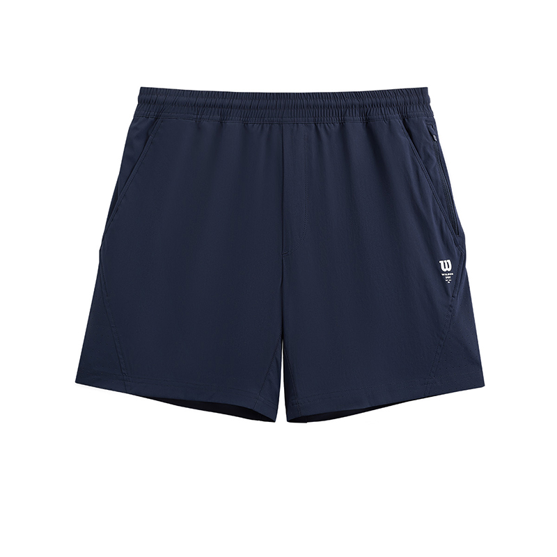 Wilson  Navy Blue Logo Drawstring Mid-Waist Sports Shorts WM00242411-WM0