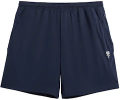 Wilson Navy Blue Logo Drawstring Mid-Waist Sports Shorts WM00242411-WM0 Wilson Navy Blue Logo Drawstring Mid-Waist Sports Shorts WM00242411-WM0