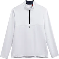 Wilson White Knitted Pullover Long-Sleeve Mock Neck Sweater WM00298411-WTA Wilson White Knitted Pullover Long-Sleeve Mock Neck Sweater WM00298411-WTA