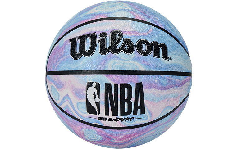 Wilson NBA PU Basketball Durable Moisture-Wicking Blue Purple Size 7 Unisex China Edition WZ2013006CN7