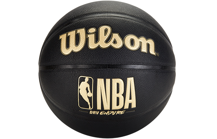 Wilson NBA PU Basketball Endure Black Gold Size 7 Durable & Sweat-Resistant. WZ3011901CN7