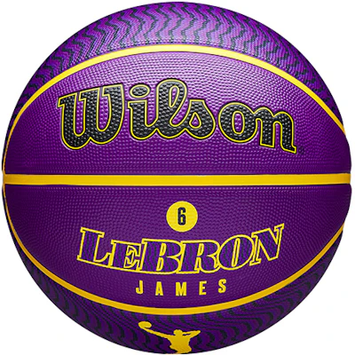 Wilson NBA Series Rubber Basketball LeBron Player Purple Yellow Size 7 Unisex. WZ4005901CN7 Buy Wilson NBA Series Rubber Basketball LeBron Player Purple Yellow Size 7 Unisex. WZ4005901CN7