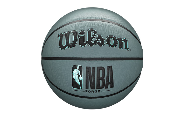 Wilson x NBA PU Basketball Forge Blue Grey Durable Size 7 Training Match Unisex. WTB8203IB07CN