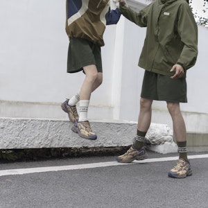 WLTR30 x NATURAL HOTEL x Mizuno Adventure 低筒 生活休閒鞋 男女同款 焦糖棕 1