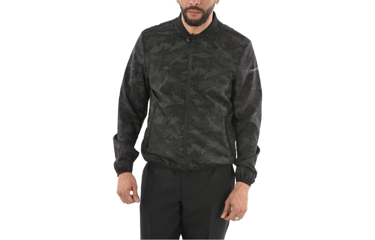 WOOLRICH All-Over Print Zip Jacket Black () COWYCPS0498RC05100