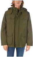 WOOLRICH Army Green Multi-Pocket Hooded Jacket COWOCPS2694PR10614 WOOLRICH Army Green Multi-Pocket Hooded Jacket COWOCPS2694PR10614