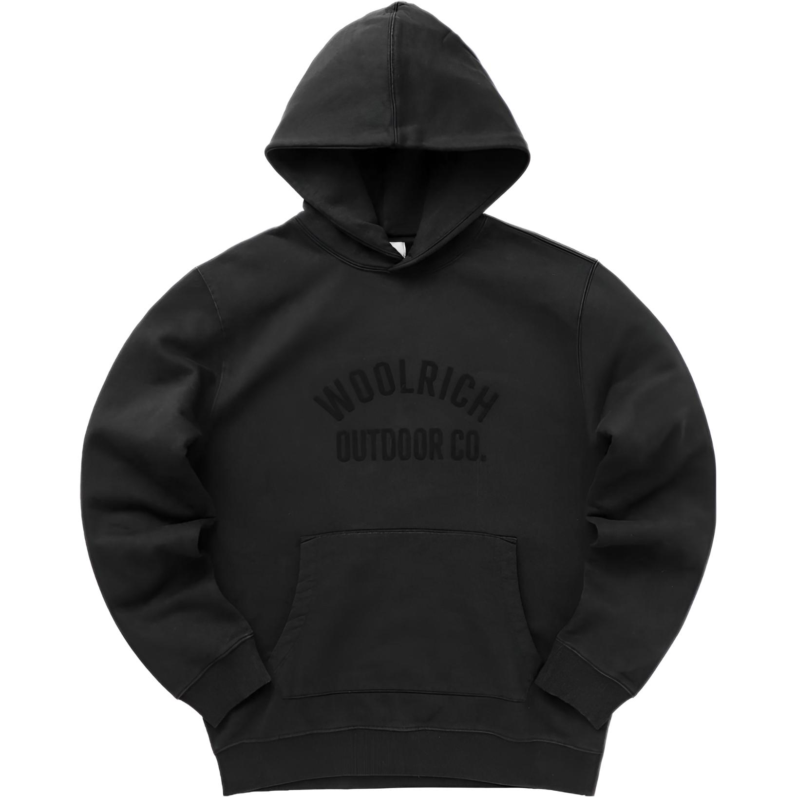 WOOLRICH Black Letter Logo Printed Casual Sweatshirt CFWOSW0202MRUT3290-100