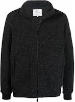 WOOLRICH Black Solid Zip-Up Stand Collar Jacket CFWOSW0108MRUT27201131 WOOLRICH Black Solid Zip-Up Stand Collar Jacket CFWOSW0108MRUT27201131