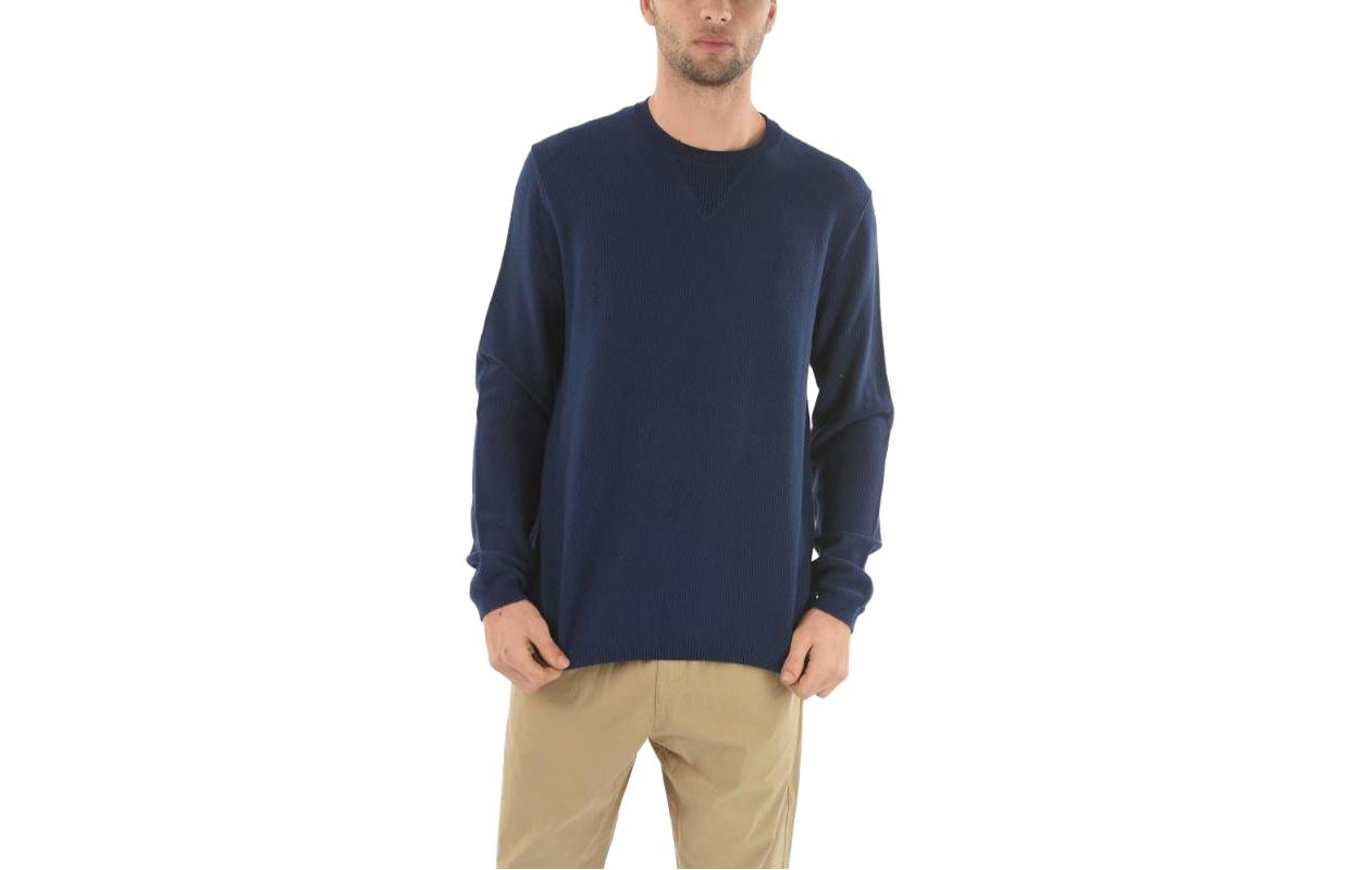 WOOLRICH Blue Loose Fit Crewneck Pullover Sweatshirt COWRMAG0035GRWP3238
