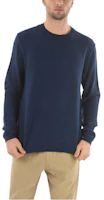 WOOLRICH Blue Loose Fit Crewneck Pullover Sweatshirt COWRMAG0035GRWP3238 WOOLRICH Blue Loose Fit Crewneck Pullover Sweatshirt COWRMAG0035GRWP3238