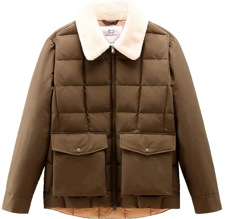 woolrich-brown-solid-long-sleeve-fitted-zip-up-jacket-cfwoou-0592-mrut-2348-cf