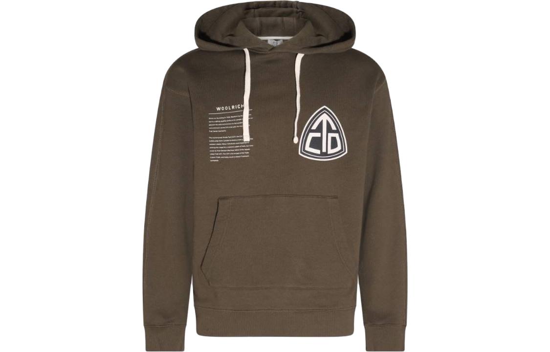 WOOLRICH Brown Sweatshirt with Logo Print. CFWOSW0184MRUT3459614