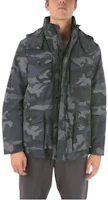 WOOLRICH Camouflage Detachable Hood Down Jacket with Zipper Long Sleeves COWOCPS2694PR101671 WOOLRICH Camouflage Detachable Hood Down Jacket with Zipper Long Sleeves COWOCPS2694PR101671