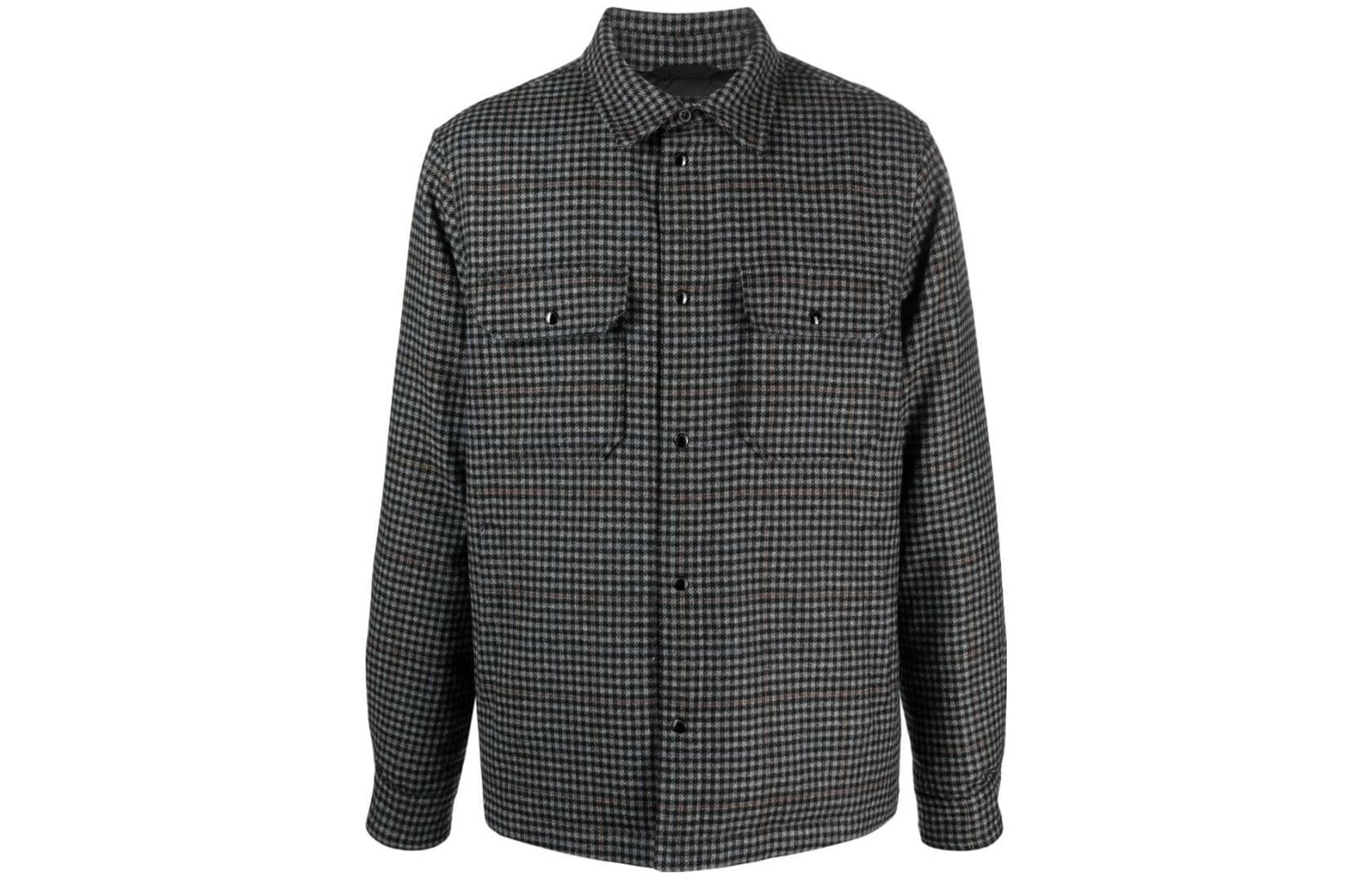 WOOLRICH Checkered Down-Filled Jacket - Charcoal Gray CFWOOS0067MRUT30461908