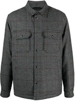 WOOLRICH Checkered Down-Filled Jacket - Charcoal Gray CFWOOS0067MRUT30461908 WOOLRICH Checkered Down-Filled Jacket - Charcoal Gray CFWOOS0067MRUT30461908